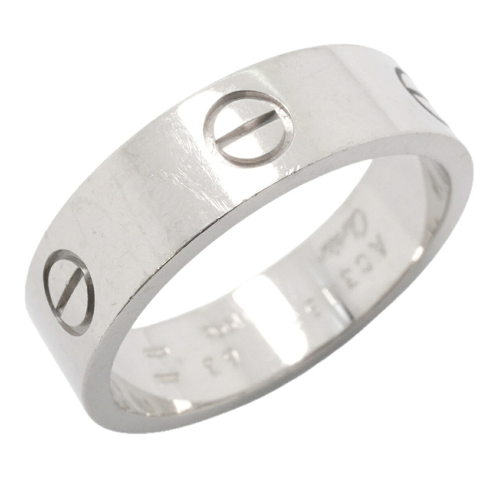 Cartier Love Ring, 18K White Gold, Size 63, Men's